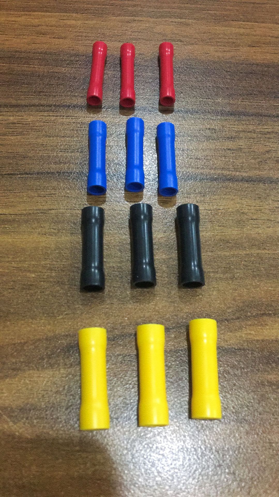 25短形中间平行预绝缘带护套中间连接端子接线器紫铜冷压端