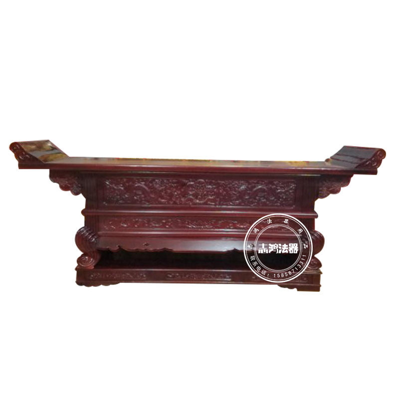 财神菩萨神像位供奉摆件供桌佛台家用佛龛供台香案神台柜供佛桌子-报