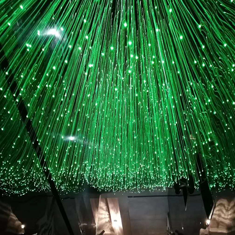 定 制网红光纤灯餐厅星空走廊led光纤吊灯酒店酒吧满天星纤维灯