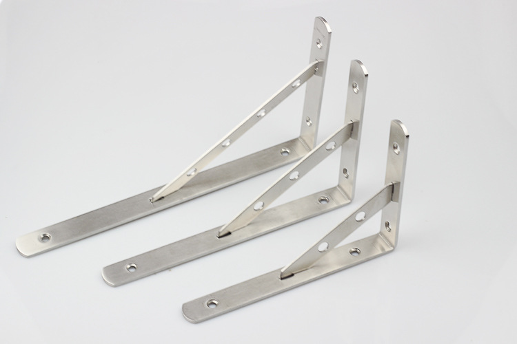 不锈钢三角架支架托架墙上置物架壁挂隔层板托固定直角支撑三脚架