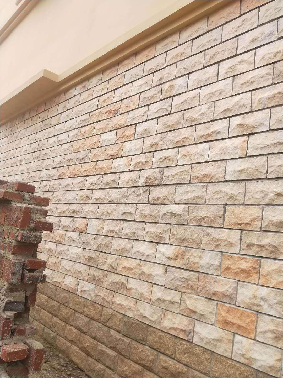 粉砂岩蘑菇石墙裙砖别墅外墙仿古砖乡村自建房民宿贴墙文化石厂家