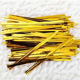 43成交186笔汕头市10cm波点扎丝彩色扎线烘焙扎带食品扎条多色扎口线