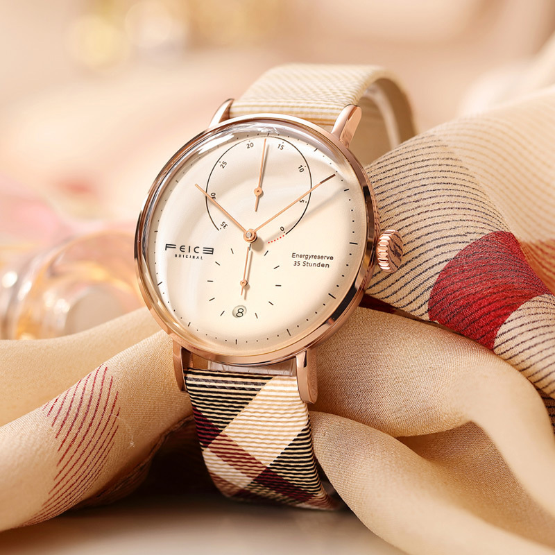 feice飞克手表fm202时尚ins女士全自动机械手表简约抖音快手直播