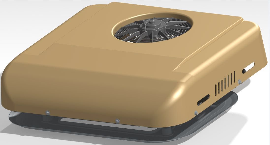 汽车电动变频驻车空调顶式一体机改装车载制冷空调机解放轻卡货车