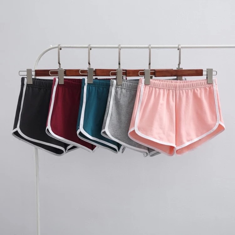Sports Shorts Women's Summer Casual Solid Color Shorts Korean Fashion Yoga Beach Pants Candy Color Hot Pants Wide Leg