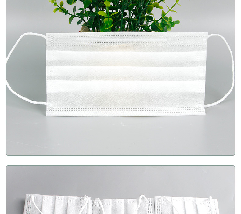 厂家直供现货一次性口罩三层50片装一次性民用3d防护口罩透气