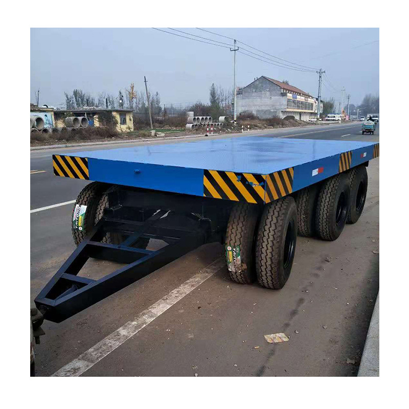 10吨平板拖车产地货源 农业机械大型牵引平板拖车 各种工具车