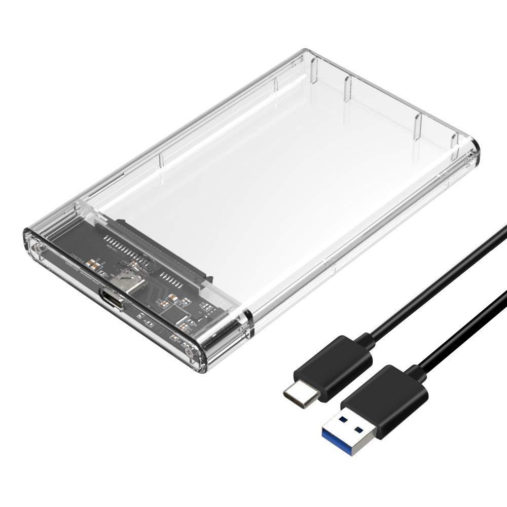 透明款笔记本2.5寸移动硬盘盒sata 串口usb3.0外接外置固态硬盘盒