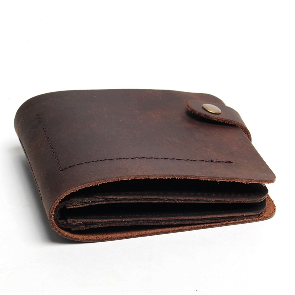 手工缝线男士钱包