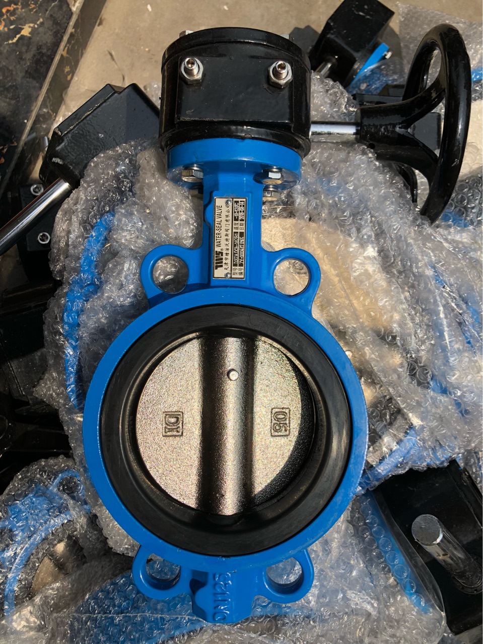 【月销500】天津塘沽沃特斯对夹式涡轮蝶阀d37a1x-10zb1塘沽阀门