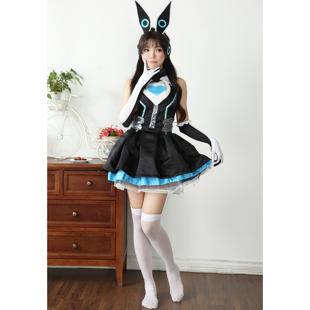 安琪拉少女黑客心灵骇客兔女郎服 cosplay服装 女 手游网游兔子装