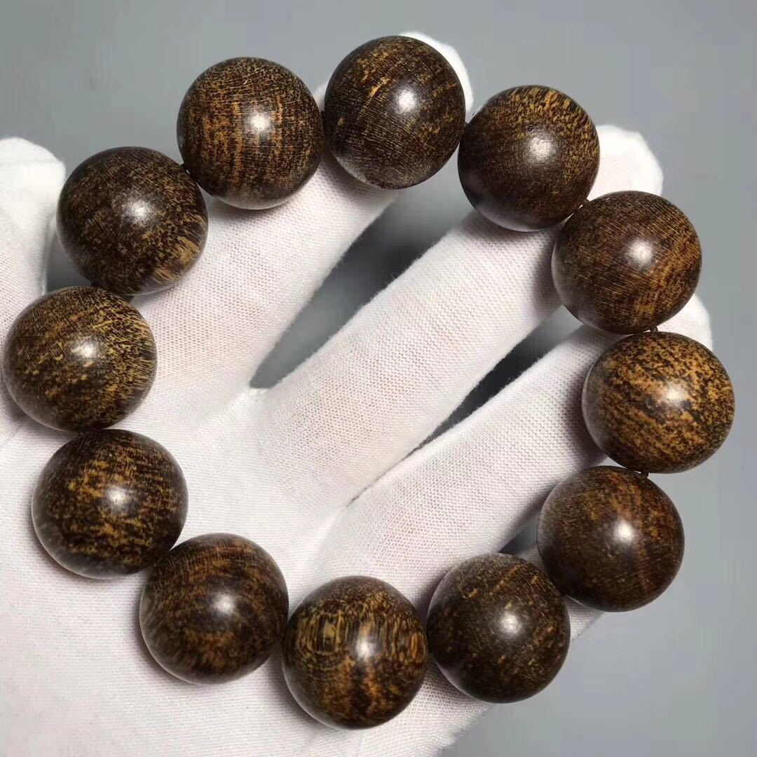 达拉干沉香原木高油密沉香木佛珠手串108颗男女手链情侣念珠文玩