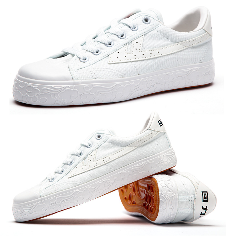 回力女鞋帆布鞋祥云款小白鞋2019新款百搭韩版学生板鞋休闲情侣鞋