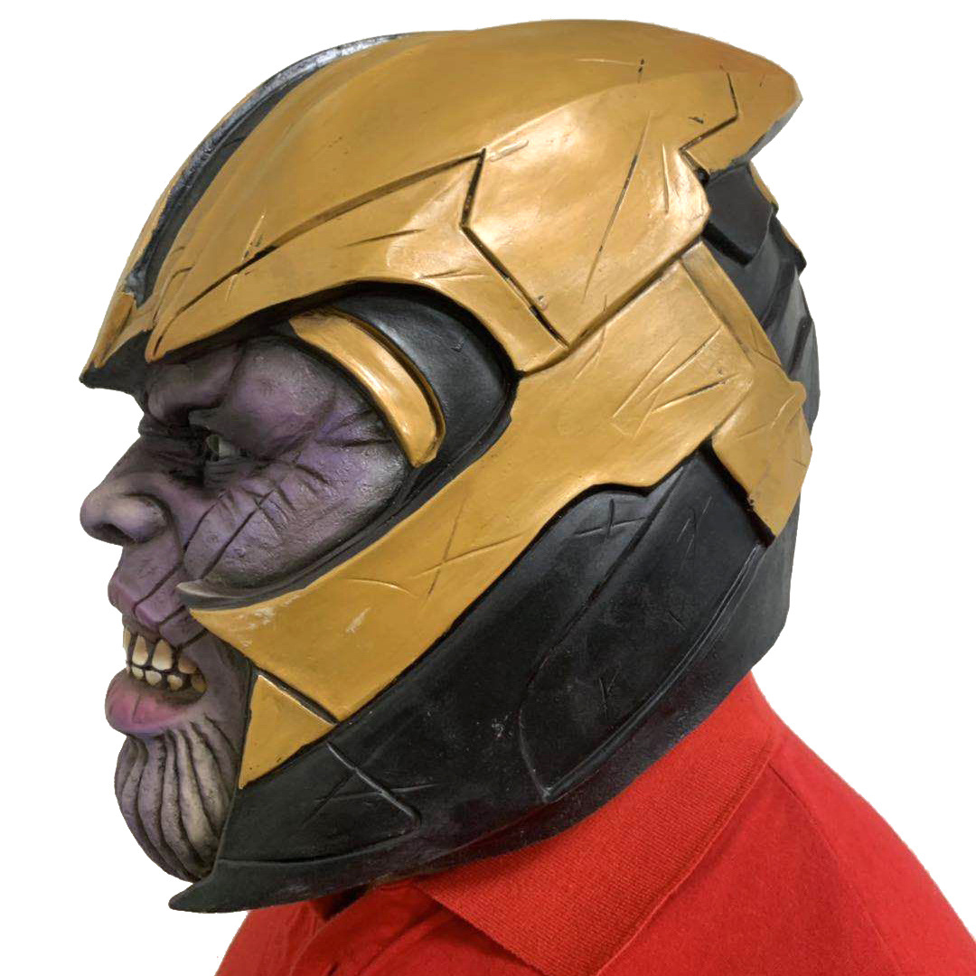 新款灭霸外贸复联4终局之战灭霸乳胶头套面具万圣节漫威周边