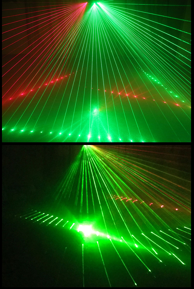 葡萄6眼舞台灯ktv闪光灯包房声控镭射灯迪厅6孔激光打点扫描灯