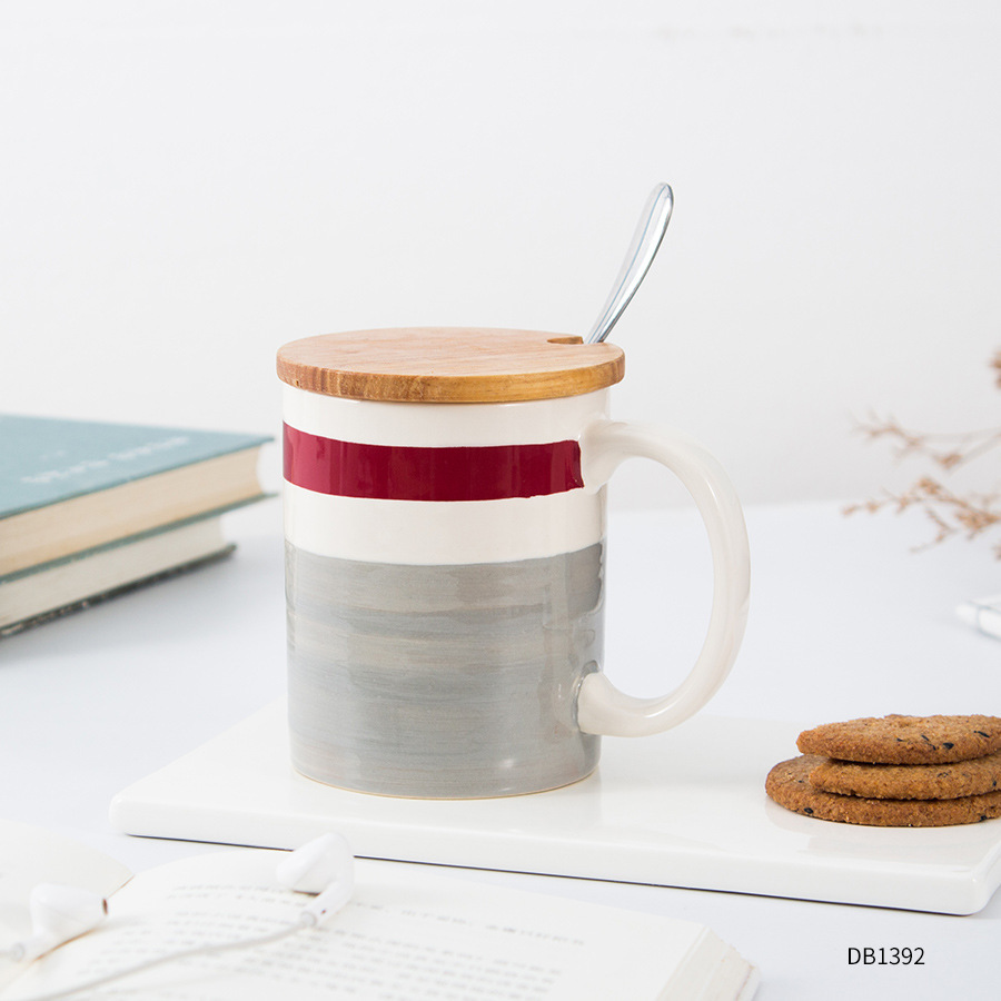 创意渐变色马克杯定制logo ins咖啡杯时尚早餐个性色釉陶瓷杯子