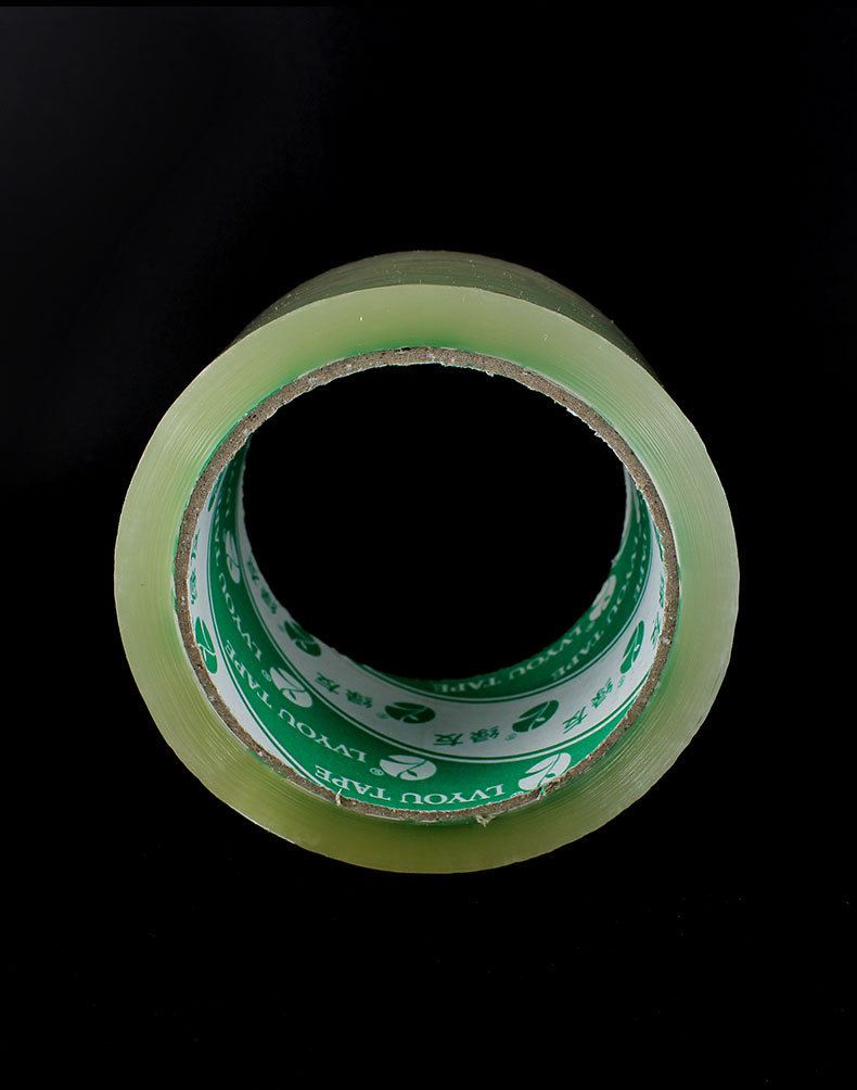 绿友透明胶带6cm宽肉厚1.1厘米大胶带透明封箱电商胶带打包带批发