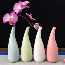 窑变陶瓷工艺品花瓶家居摆件创意简约欧式白蓝绿红色厂家欧式批发