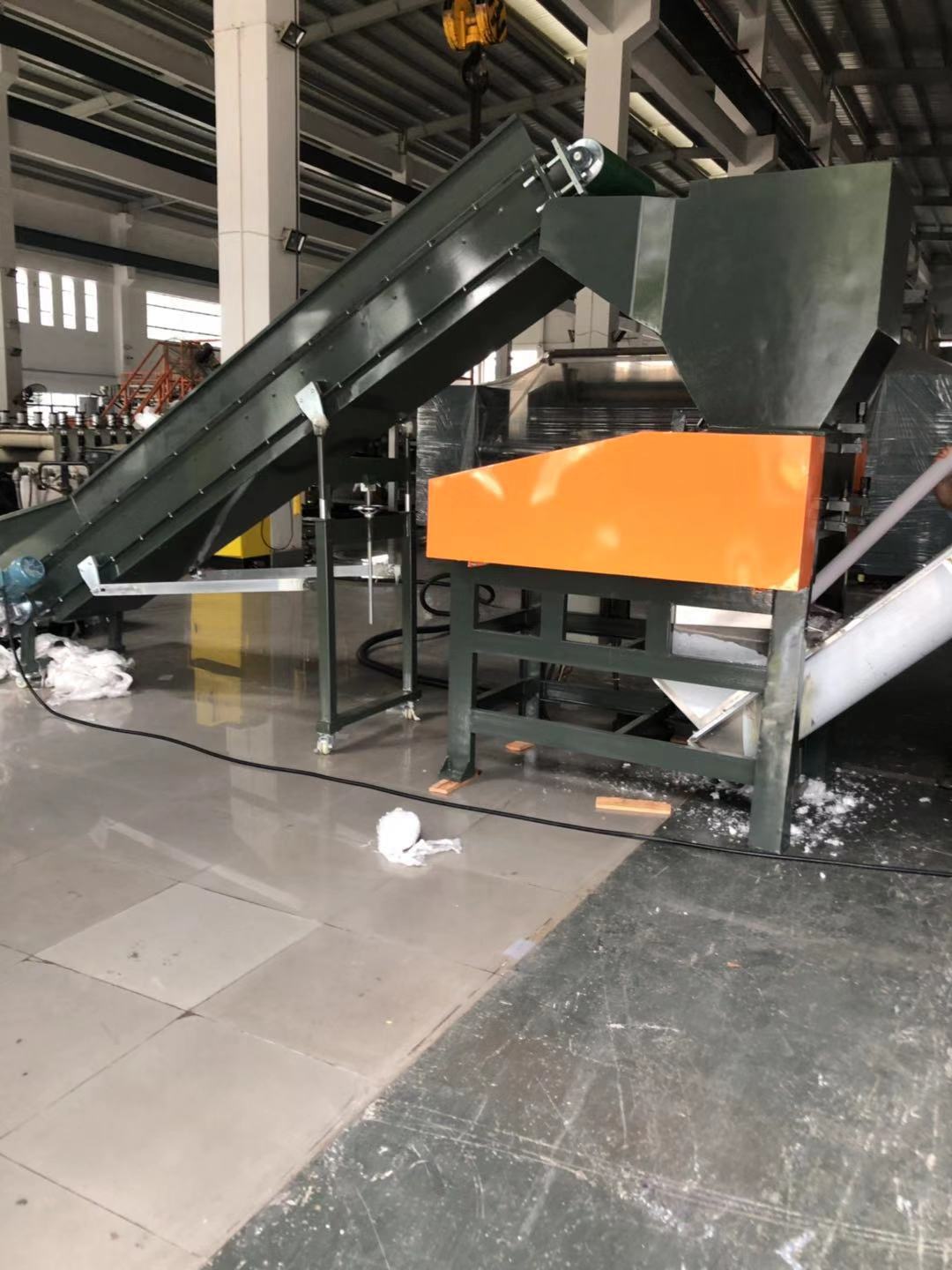 pe薄膜水口料子母抽粒机tpu薄膜破碎料抽粒机水口料造粒设备