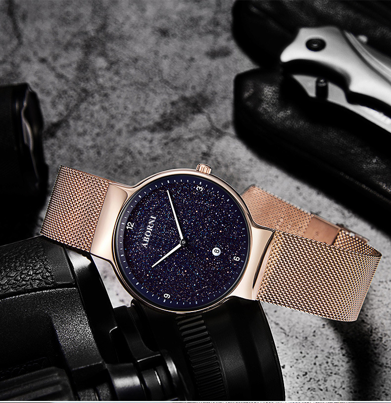 亚铂尼网红星空手表男士新概念黑科技抖音学生时尚潮流简约男手表
