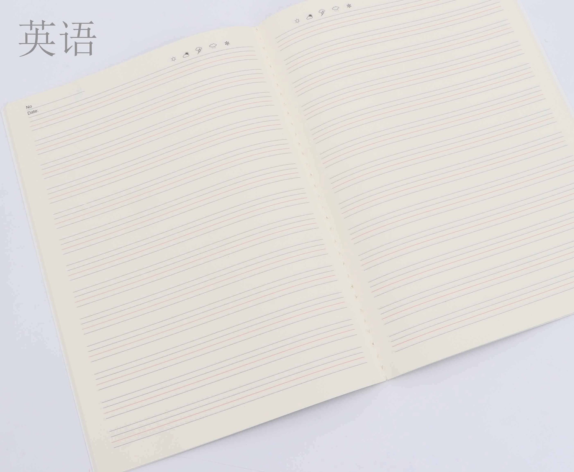 16k车线本创意学生本子英语本作文本纠错本读书笔记线装本子