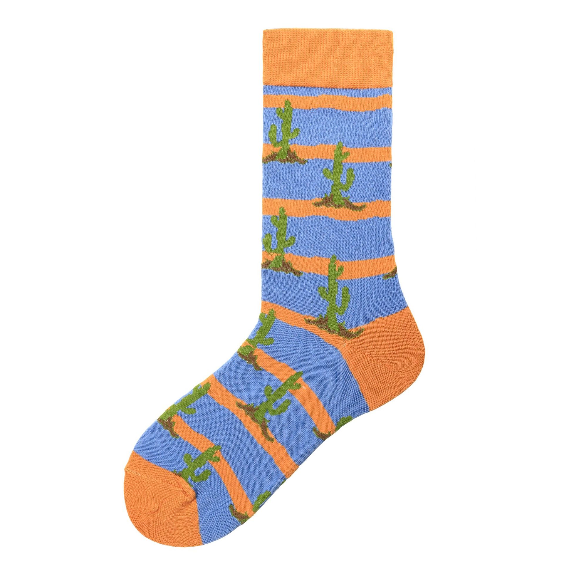 2019秋冬新款欧美多彩几何动物图案女士潮袜卡通彩色提花袜子批发