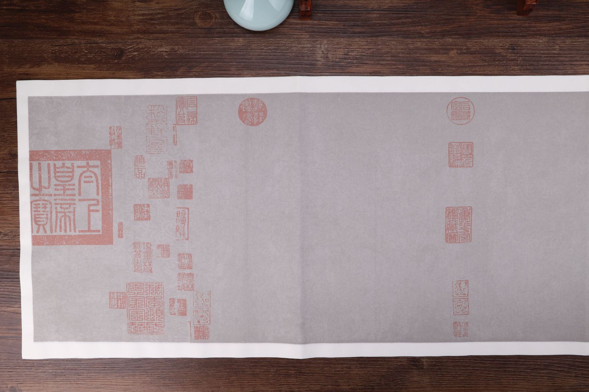 兰亭序复古笺手写宣纸仿古诗贴蜡染小楷宣纸手扎书法作品半生半熟