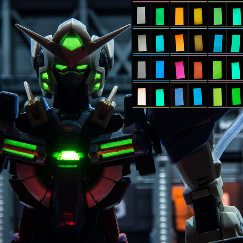 12 种颜色 高达模型 素组改造 荧光贴纸 超亮胶贴 夜光贴纸