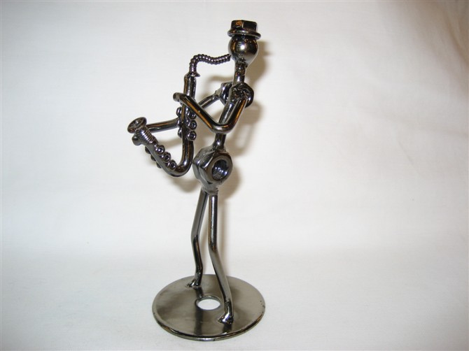 金属铁艺音乐人乐队人组合 创意手工家居装饰品摆件一套多款