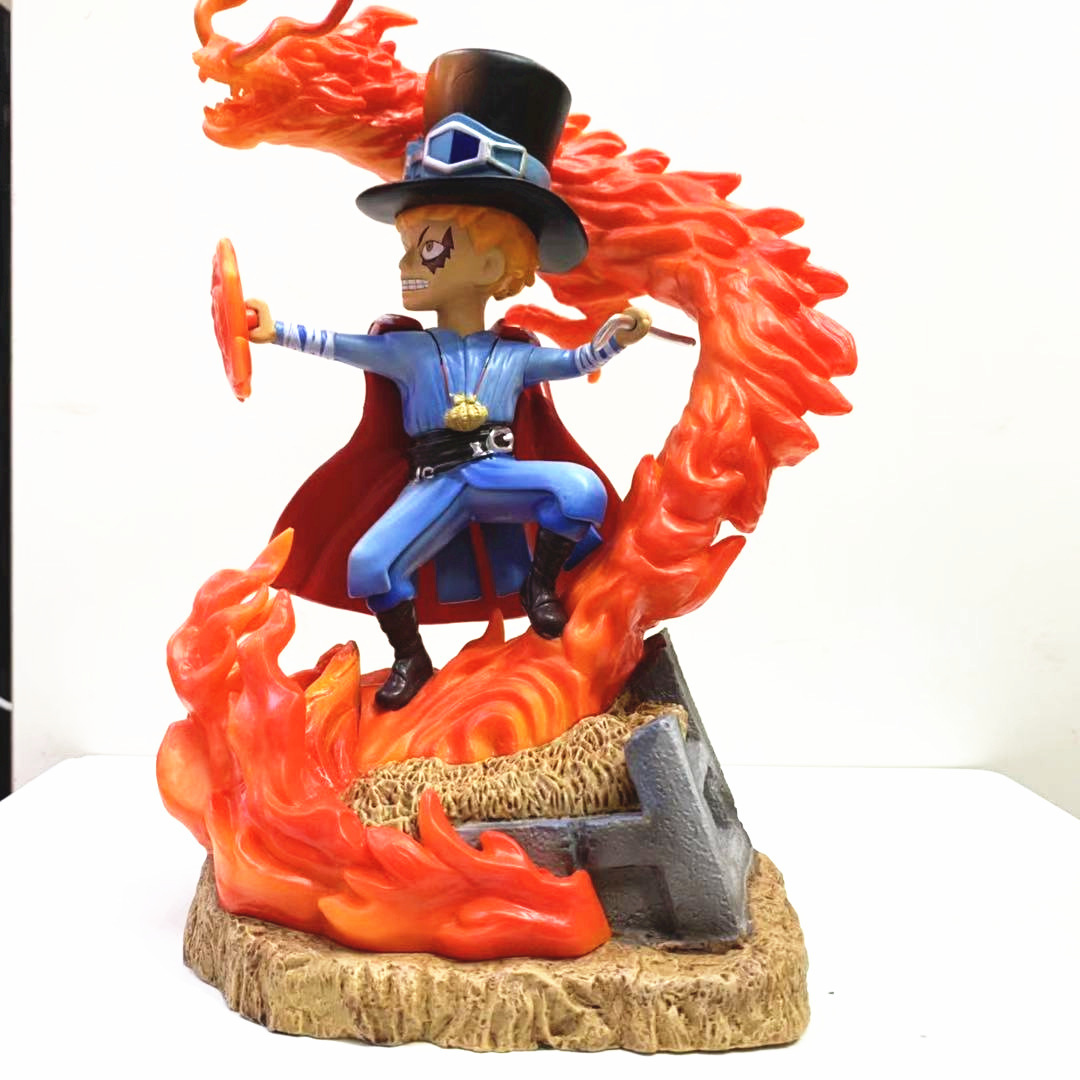 海贼王 gk 激光枪 橡胶机关枪路飞 pop 幻影路飞 盒装模型手办-阿里巴