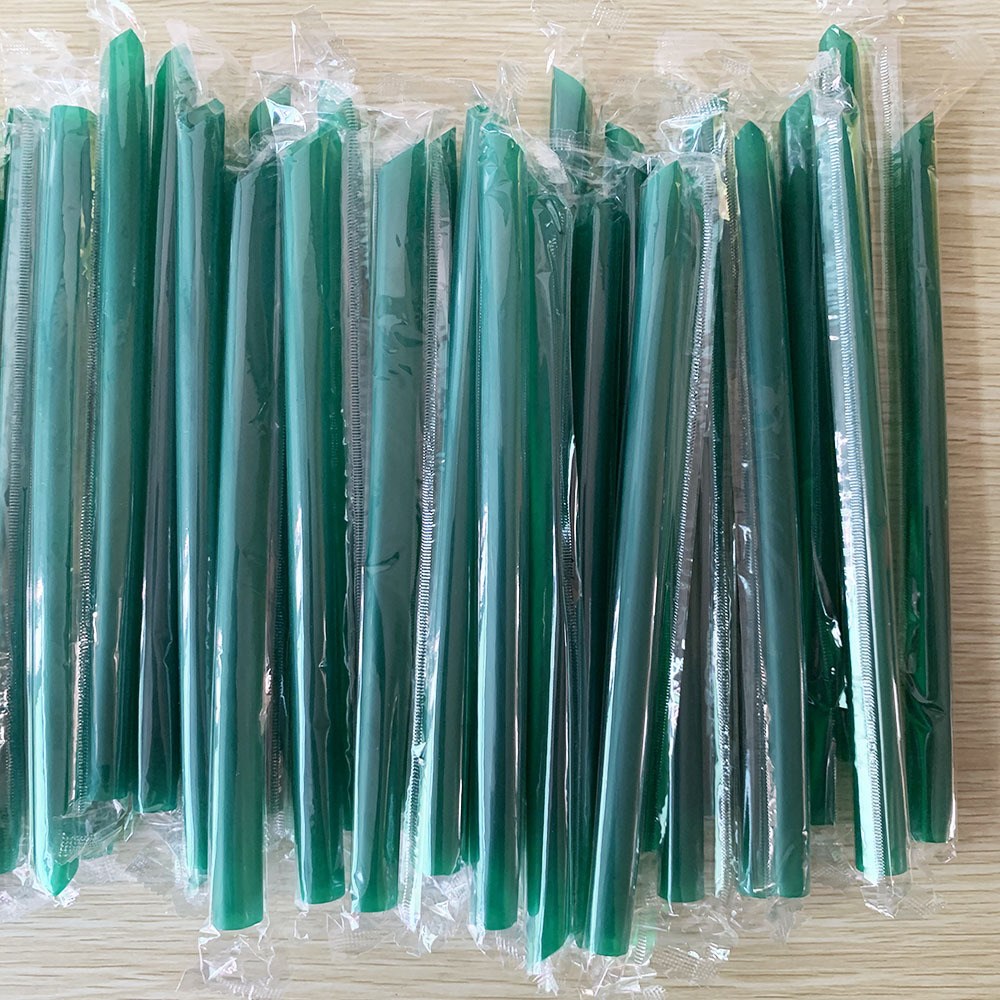 一次性珍珠奶茶吸管彩色粗吸管塑料大吸管超大口径100支独立包装