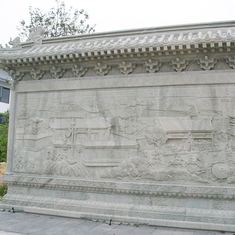 户外石雕浮雕壁画雕塑校园青石仿砂岩景观文化背景墙人物造型定制