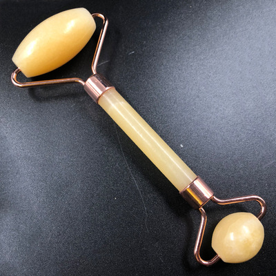 厂家直销橘子玉滚轮按摩棒穴位滚轮按摩器双头经络保健按摩棒批发