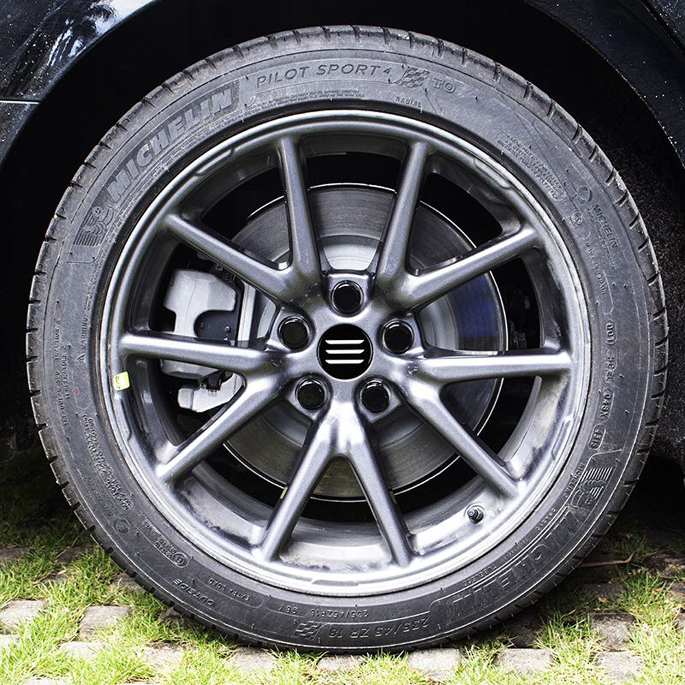 适用特斯拉tesla model 3轮毂中心盖 白色 红色4个一套