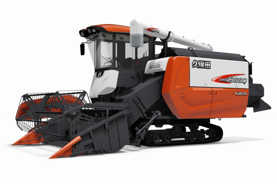 日本久保田全喂入联合水稻收割机pro988q-q