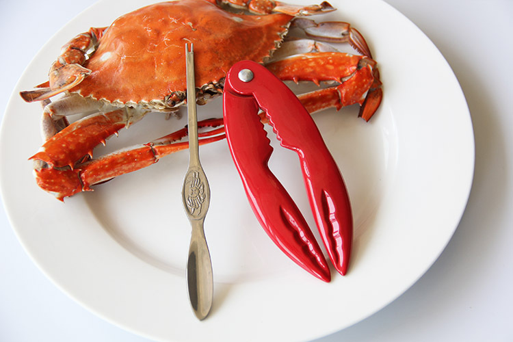 蟹虾钳套装蟹钳不锈钢蟹叉蟹二件 核桃夹坚果夹吃蟹剥壳吃蟹工具
