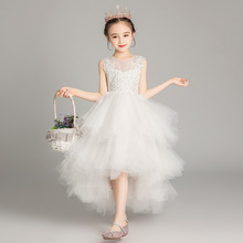 公主裙女童蓬蓬纱小女孩洋气儿童礼服主持人钢琴演出服花童婚纱裙