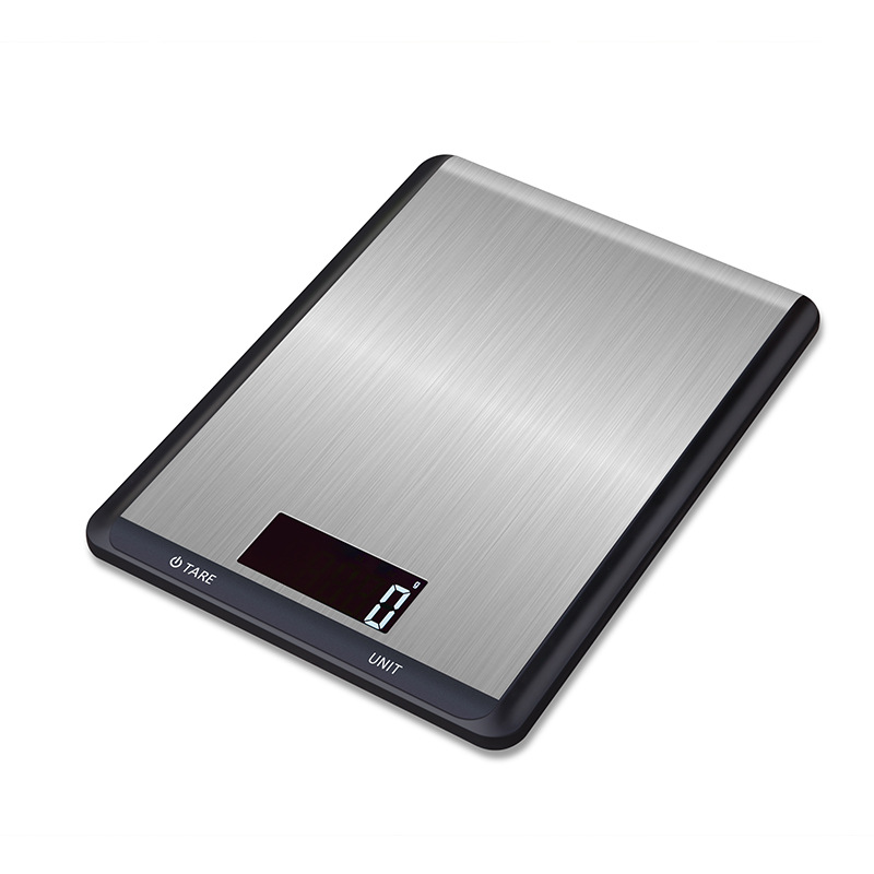 厂家直供10kg电子厨房秤 超薄防水不锈钢平板食物称 家用厨房秤