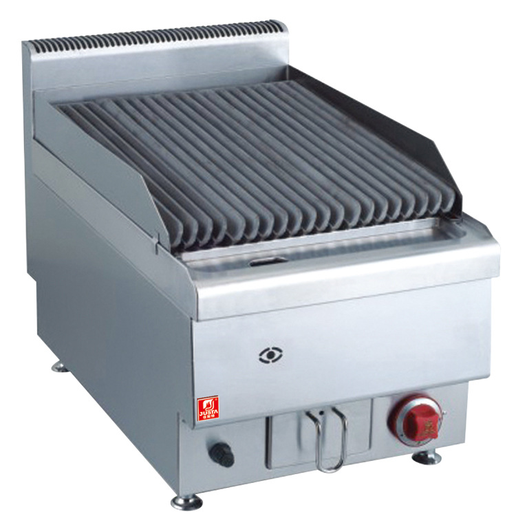 佳斯特jus-trh40燃气火山石烧烤炉 台式多功能不锈钢烧烤炉商用