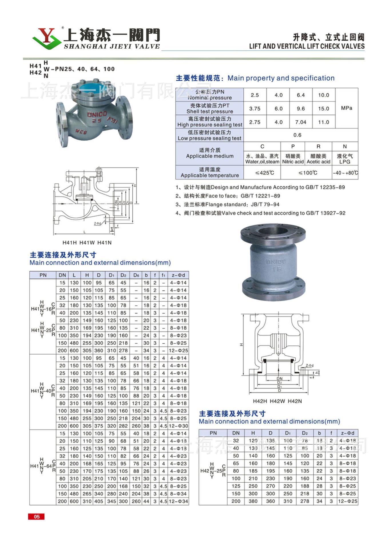 不锈钢升降式止回阀 h41w-64p 304 cf8 6.4mpa 重型 精铸