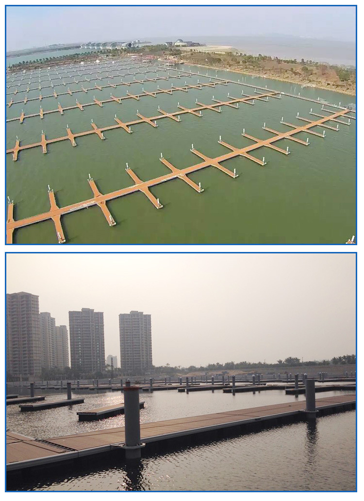 厂家生产定制 游艇码头 水上景观浮桥游泳池钓鱼平台浮动码头浮箱