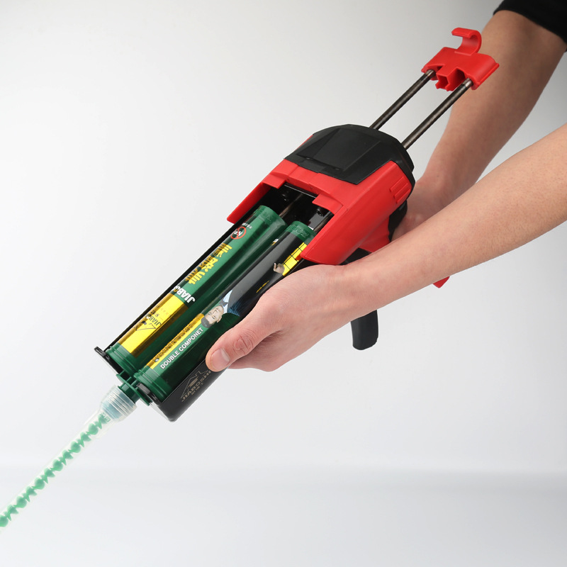 家博士瓷砖地砖美缝剂专用施工工具美缝双管双组份胶枪省力液压枪