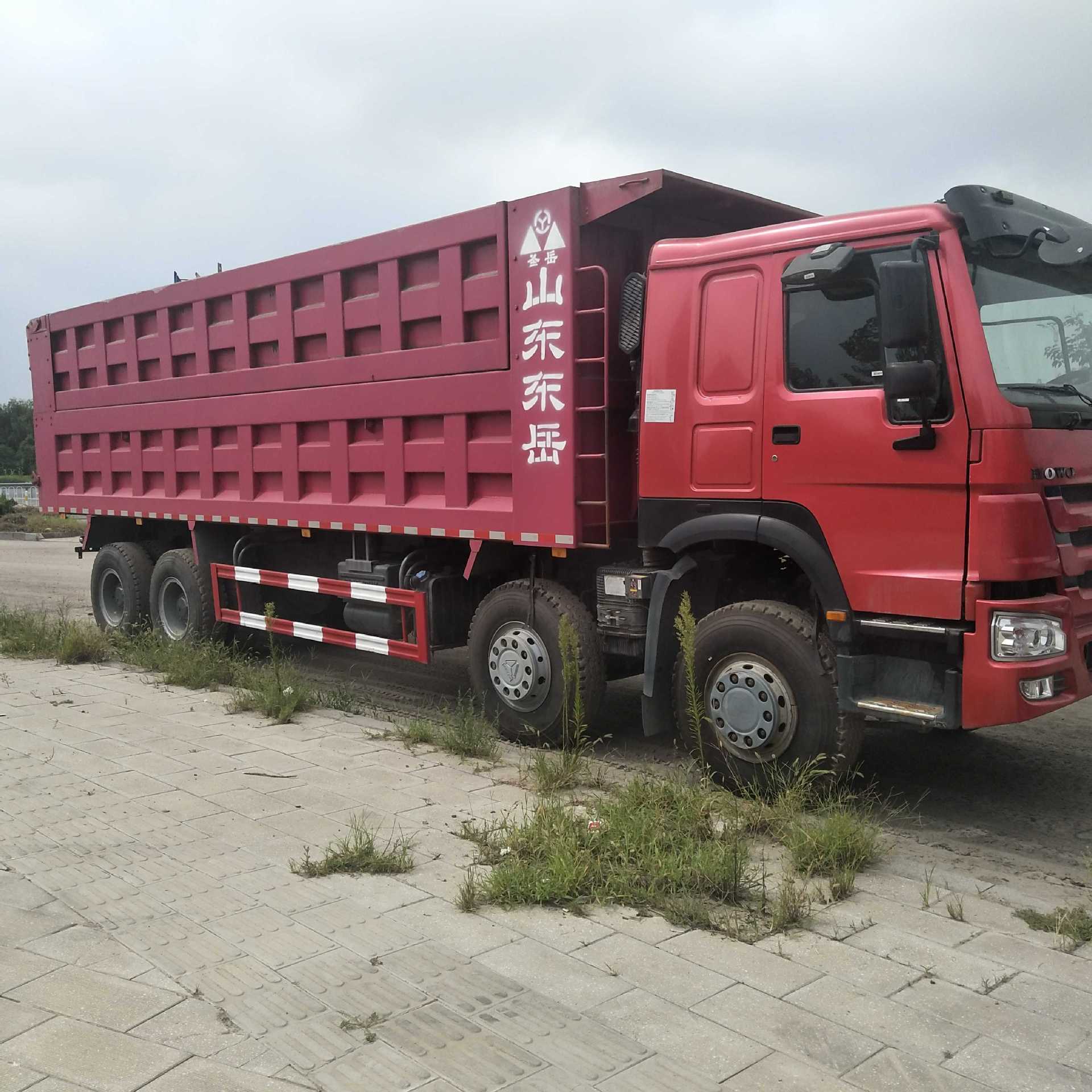 天津二手14年豪沃后八轮自卸车 工程自卸 二手前四后八自卸车