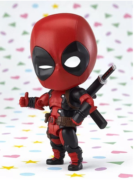 q版粘土 死侍 662# 小贱贱 deadpool 换脸公仔手办