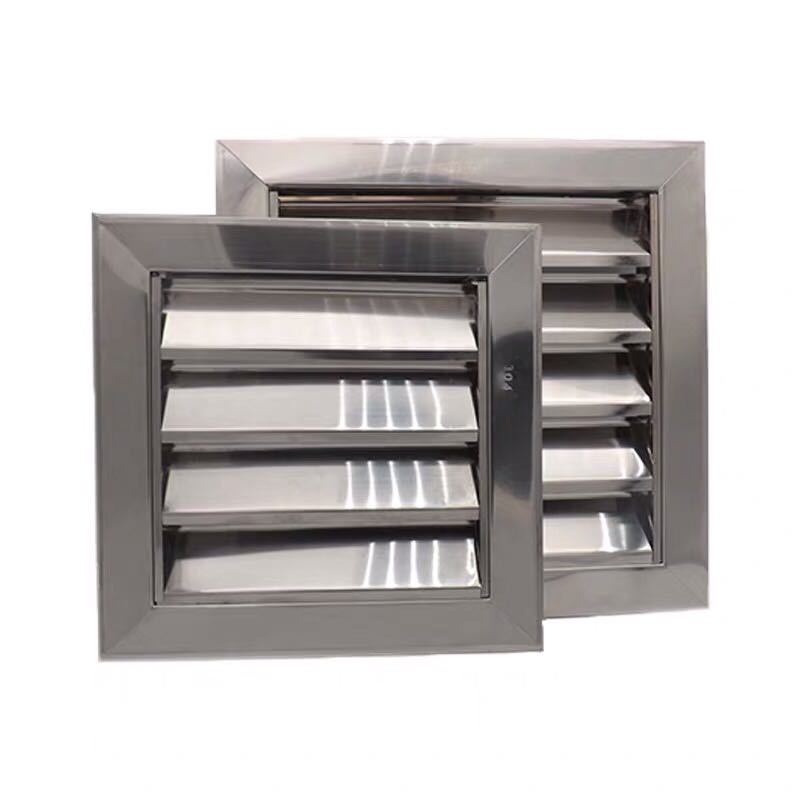 聚盛jspool不锈钢加厚活动固定方形百叶窗防雨防虫鼠格栅通气窗