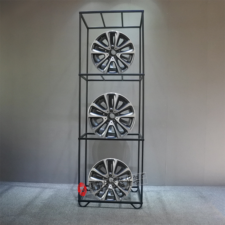 汽车轮毂展示架轮胎展架汽车4s店改装店轮毂货架方便拆装展会展架