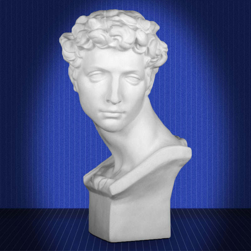 艺伯乐小卫石膏像62cm头像美术素描人物朱利亚诺德梅第奇雕塑摆件