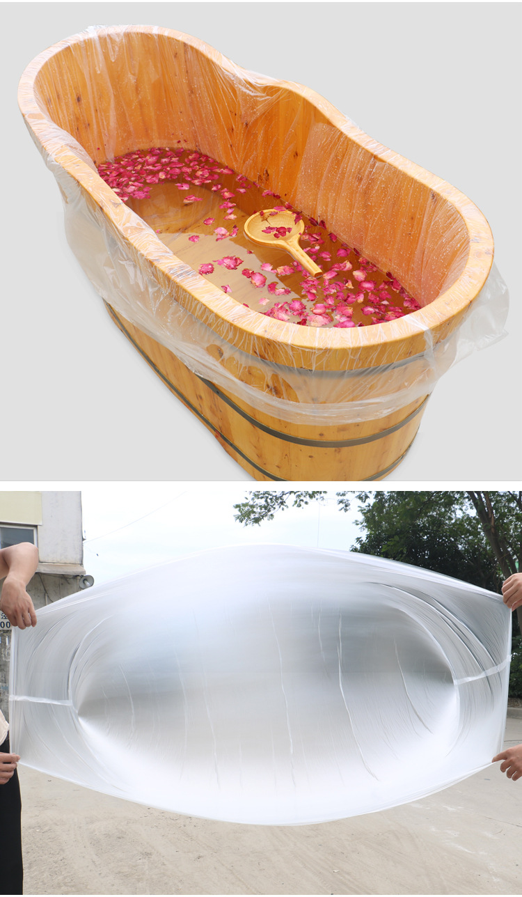 酒店家用一次性泡澡袋浴缸套沐浴袋木桶加厚塑料袋25条120*190cm