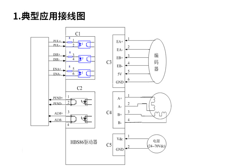 雷赛混合伺服hbs86h86hbm80011000步进伺服电机雕刻机配件