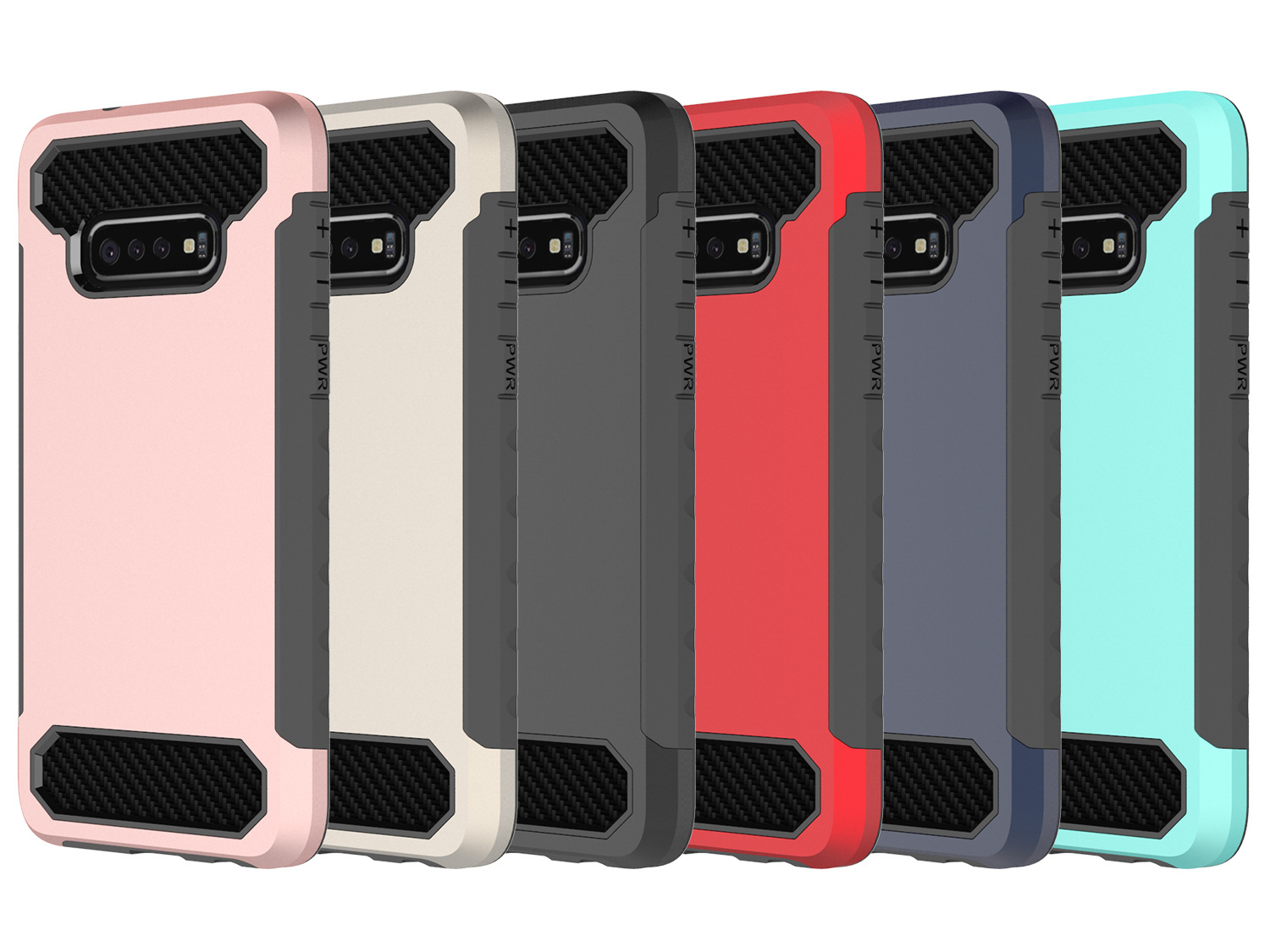 亚马逊适用三星s10 lite二合一手机壳 碳纤维散热tpu手机保护套